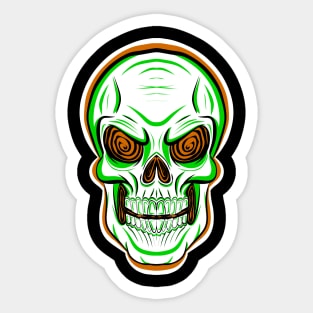 Jack-O’s Skull Design Sticker